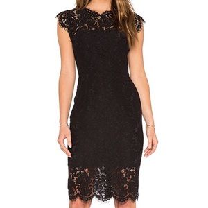 Maroon Floral Lace Dress